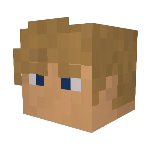 Rusus_777 Minecraft avatar head, 3D render