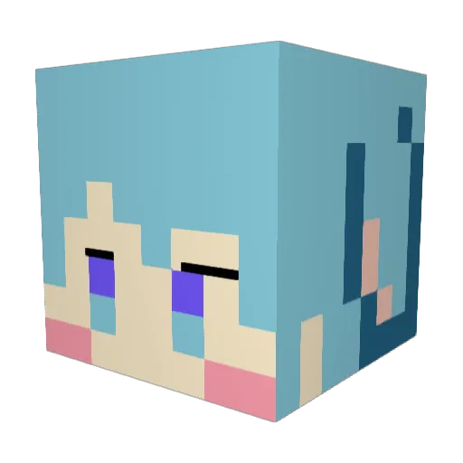 Ruta0912 Minecraft avatar head, 3D render