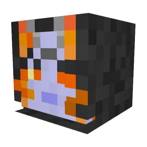 Rutana Minecraft avatar head, 3D render