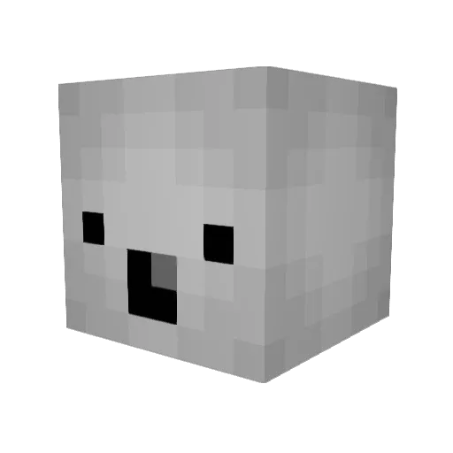 RutgerSturm Minecraft avatar head, 3D render