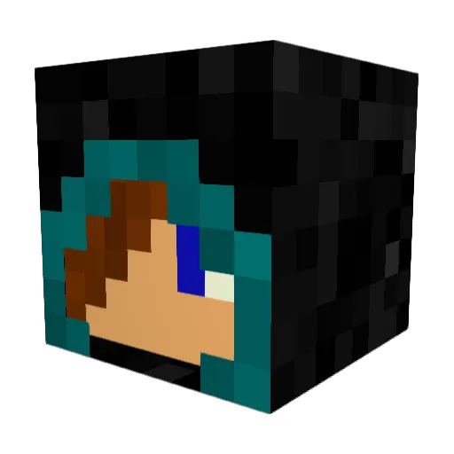 Rutherfordbros Minecraft avatar head, 3D render
