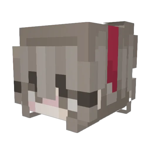 RuthlessGhost_77 Minecraft avatar head, 3D render