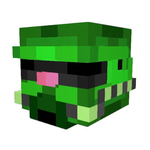 RuthlessGrunt Minecraft avatar head, 3D render