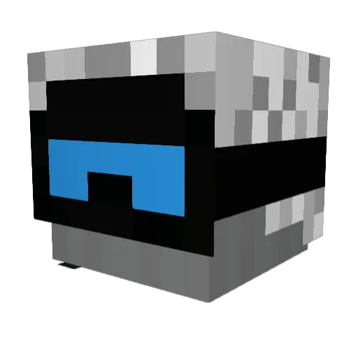 RuthlessRuckus Minecraft avatar head, 3D render