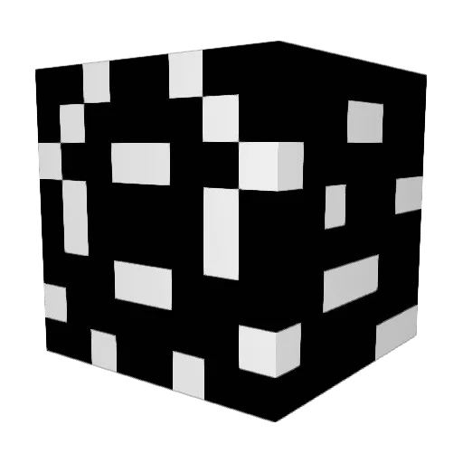 Ruthro Minecraft avatar head, 3D render