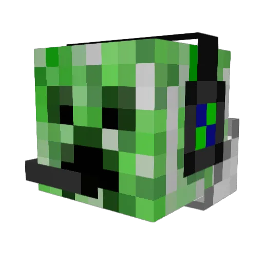 Ruti007 Minecraft avatar head, 3D render