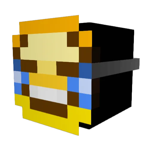 Rutledge101 Minecraft avatar head, 3D render