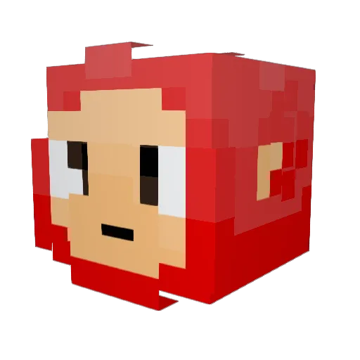 RuttnaFisken Minecraft avatar head, 3D render