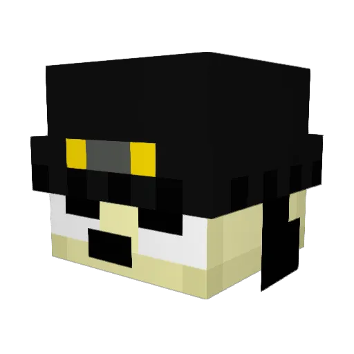 Ruuaaa Minecraft avatar head, 3D render