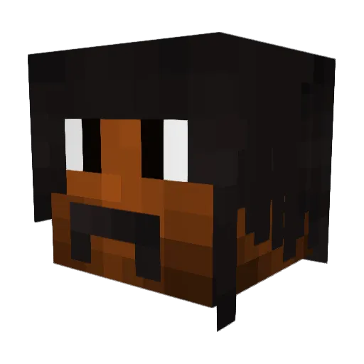 RuudGullit Minecraft avatar head, 3D render