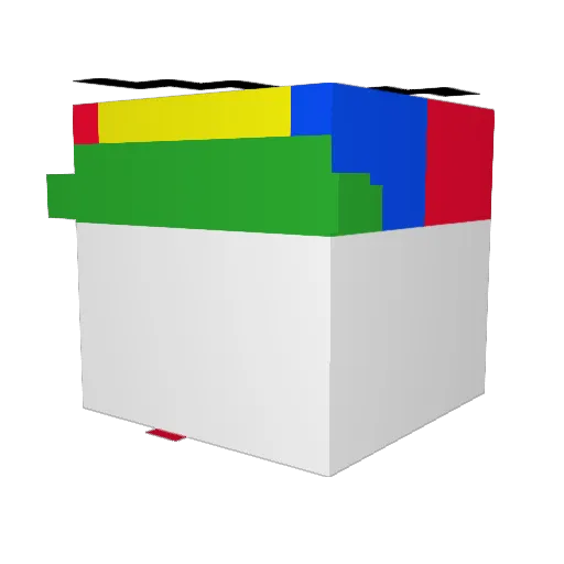 Ruulepuule Minecraft avatar head, 3D render