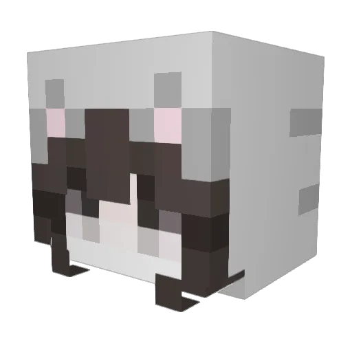 Ruuo Minecraft avatar head, 3D render