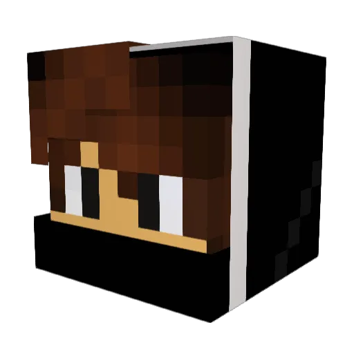 Ruutu321 Minecraft avatar head, 3D render