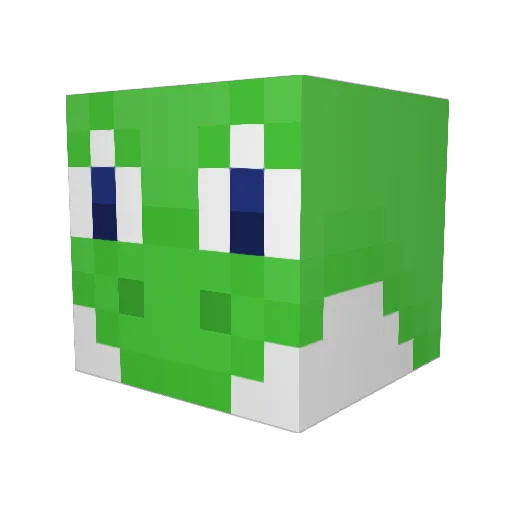 Ruuuuby Minecraft avatar head, 3D render