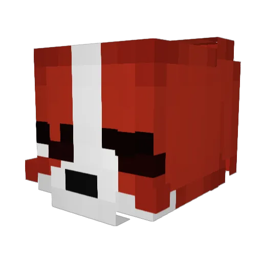 Ruv3l Minecraft avatar head, 3D render