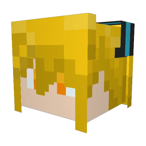 Ruven_111 Minecraft avatar head, 3D render