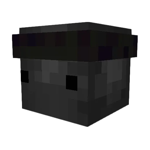 Ruxsh Minecraft avatar head, 3D render