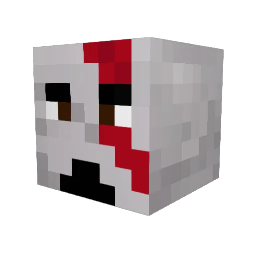 Ruze01 Minecraft avatar head, 3D render