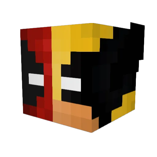 Ruzer_Guy Minecraft avatar head, 3D render