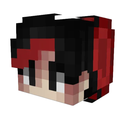 Ruzgy Minecraft avatar head, 3D render