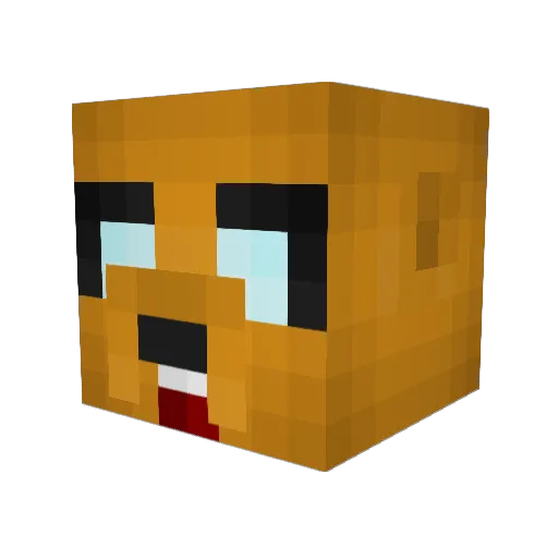 Ruzinsky Minecraft avatar head, 3D render