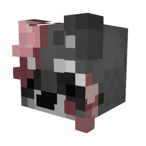 Ruzkyy Minecraft avatar head, 3D render