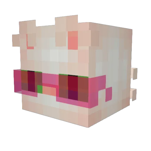 Rvasie Minecraft avatar head, 3D render