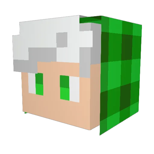 Rvdgod Minecraft avatar head, 3D render