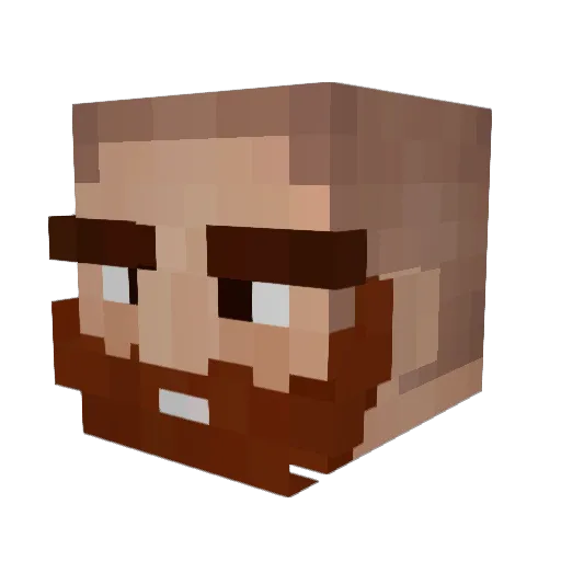 Rvgnvr Minecraft avatar head, 3D render