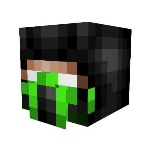 Rvida Minecraft avatar head, 3D render