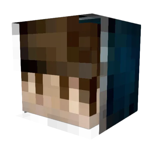 RvnKali Minecraft avatar head, 3D render