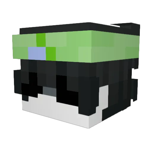 Rvthm Minecraft avatar head, 3D render