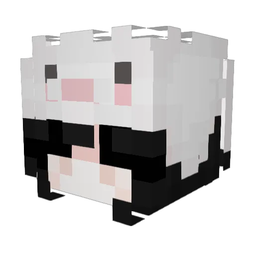 Rvvyda Minecraft avatar head, 3D render