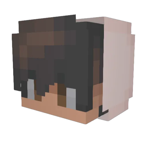 Rwby00 Minecraft avatar head, 3D render