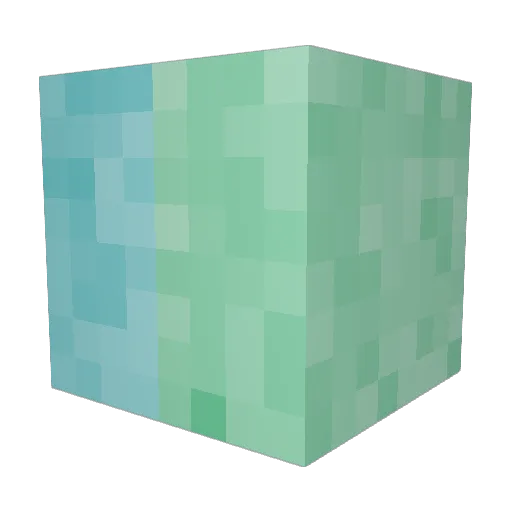 Rwek Minecraft avatar head, 3D render