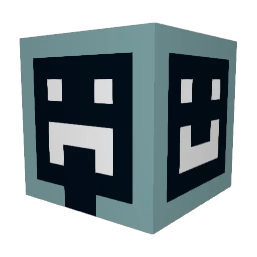 Rwhe Minecraft avatar head, 3D render