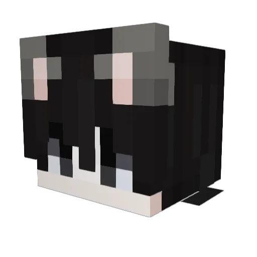 Rwuk Minecraft avatar head, 3D render