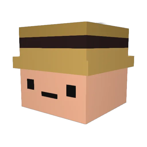 Rwykart Minecraft avatar head, 3D render