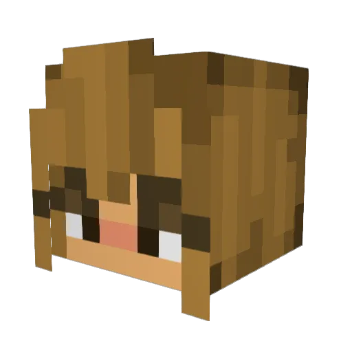RxCyisafemboy Minecraft avatar head, 3D render