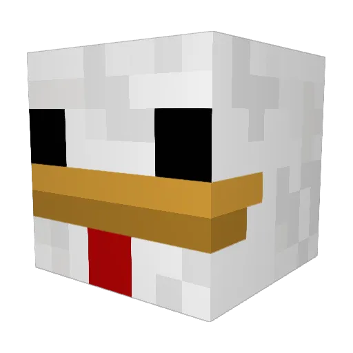 RxHarmacist Minecraft avatar head, 3D render