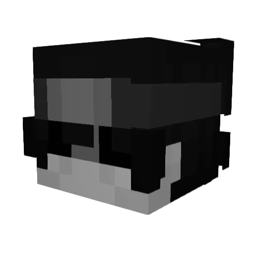 RxNelass Minecraft avatar head, 3D render