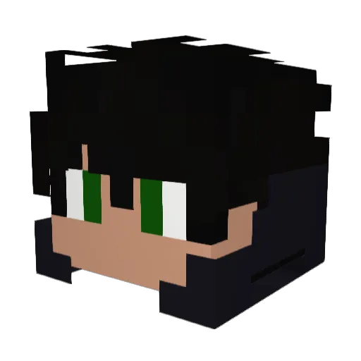 RxSixPlusOne Minecraft avatar head, 3D render