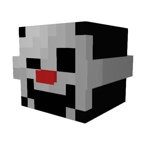 RxaRose Minecraft avatar head, 3D render