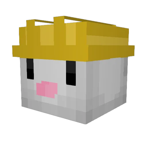Rxabbit_ Minecraft avatar head, 3D render