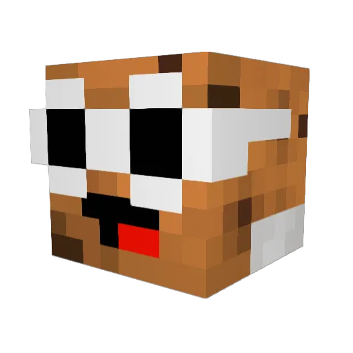 RxbelTNT Minecraft avatar head, 3D render