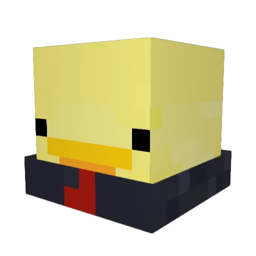 Rxbin448 Minecraft avatar head, 3D render