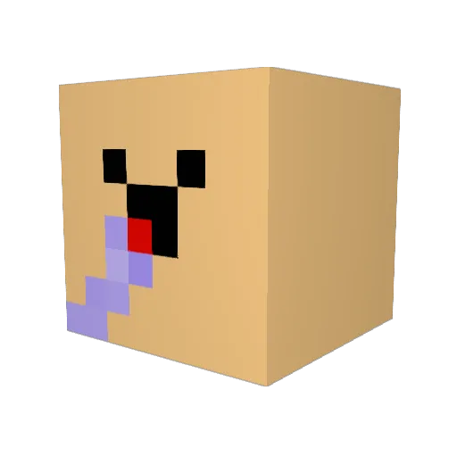 Rxcki06 Minecraft avatar head, 3D render