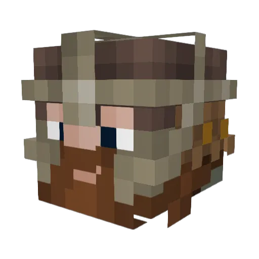 Rxdd__ Minecraft avatar head, 3D render