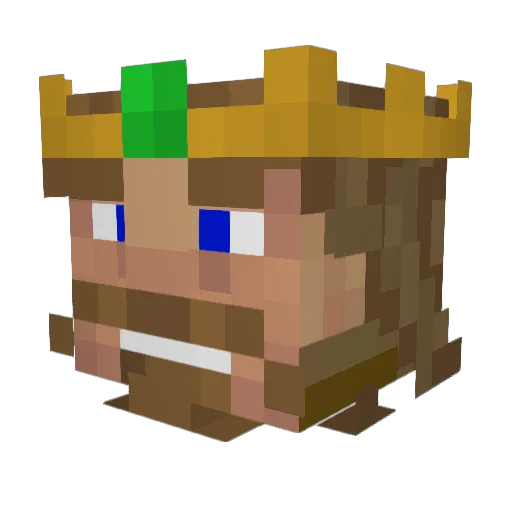 Rxgz123 Minecraft avatar head, 3D render