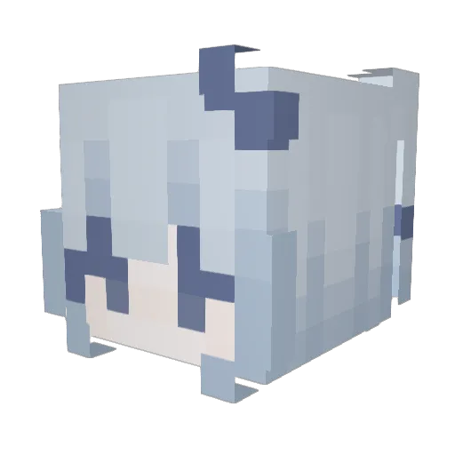 Rxkless_kysterz Minecraft avatar head, 3D render